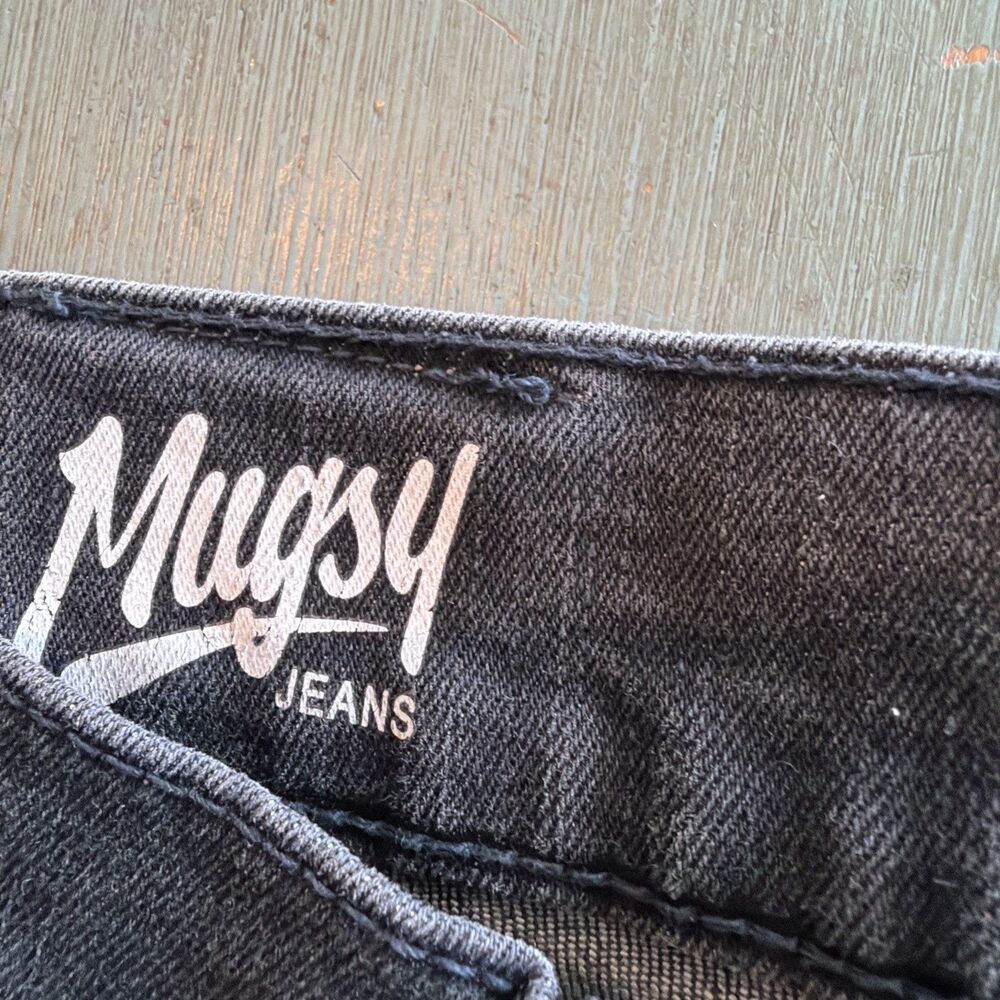 Men’s Mugsy Mags Stretchy Black/Grey  Stretchy Jeans Size 31x30 Style FLX4NKG - Picture 6 of 14